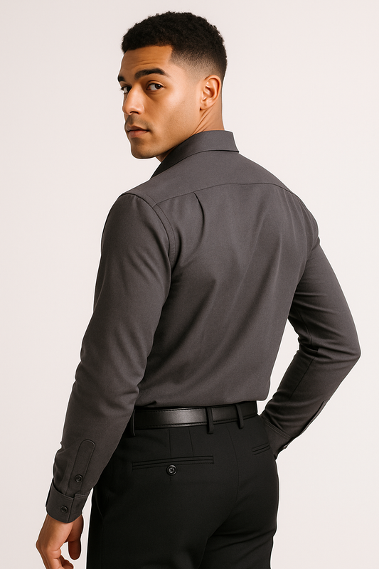 Men’s Charcoal Black Formal Shirt