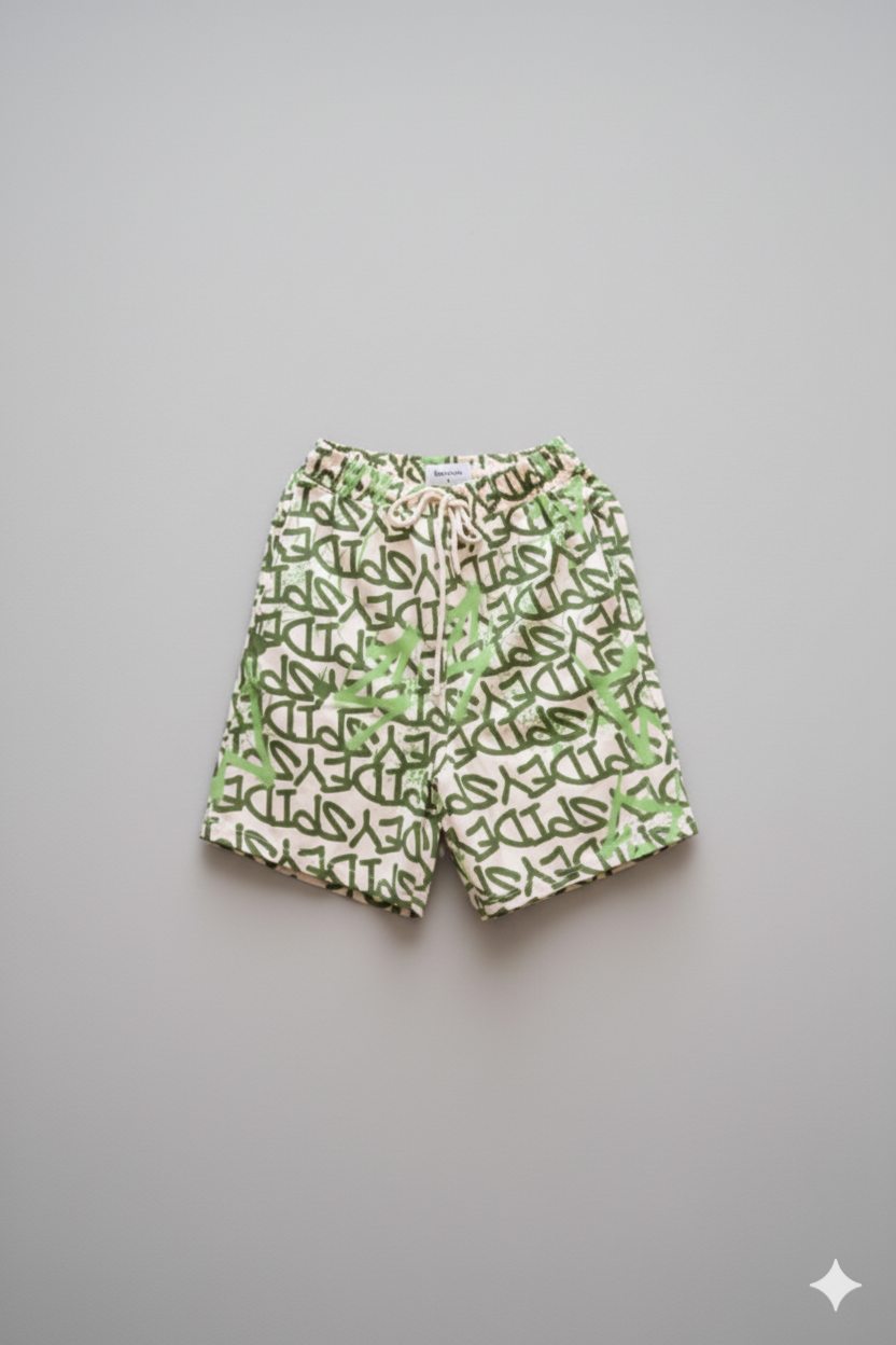 Men's Spidey Camo Knit Activewear Set – T-Shirt and Shorts