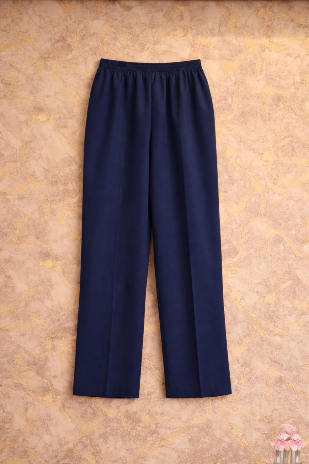 Navy Blue Embroidered Jaipur Cotton Kurta Set