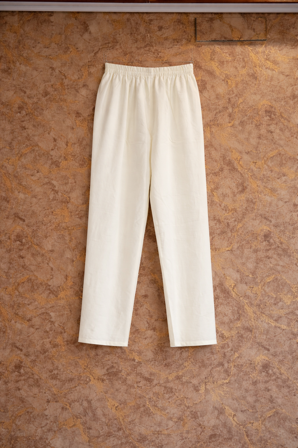 Off-White Khadi Cotton Floral Embroidered Kurta Pant Set