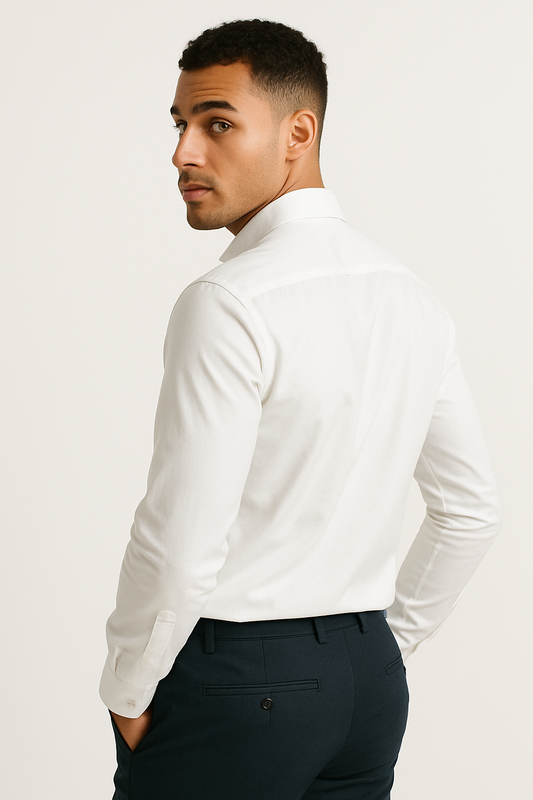Men’s Classic White Tailored Fit Formal Shirt