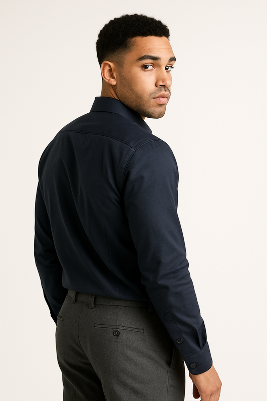 Men’s Navy Formal Shirt – Modern Tailored Fit