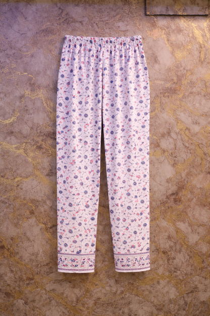 Blush Floral Jaipur Cotton Kurtha Set