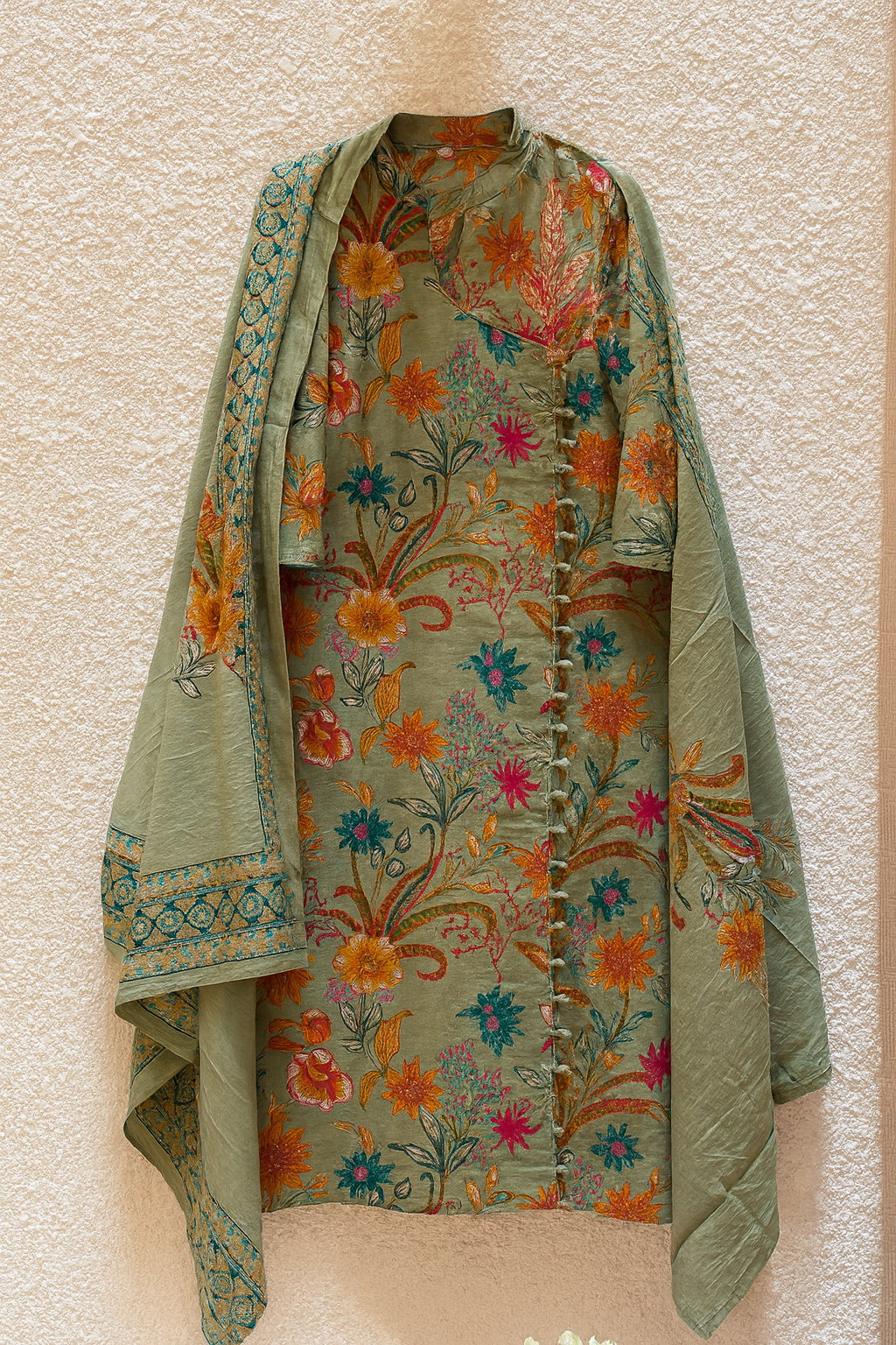 🌿 Meadow Muse Floral Kurta Set