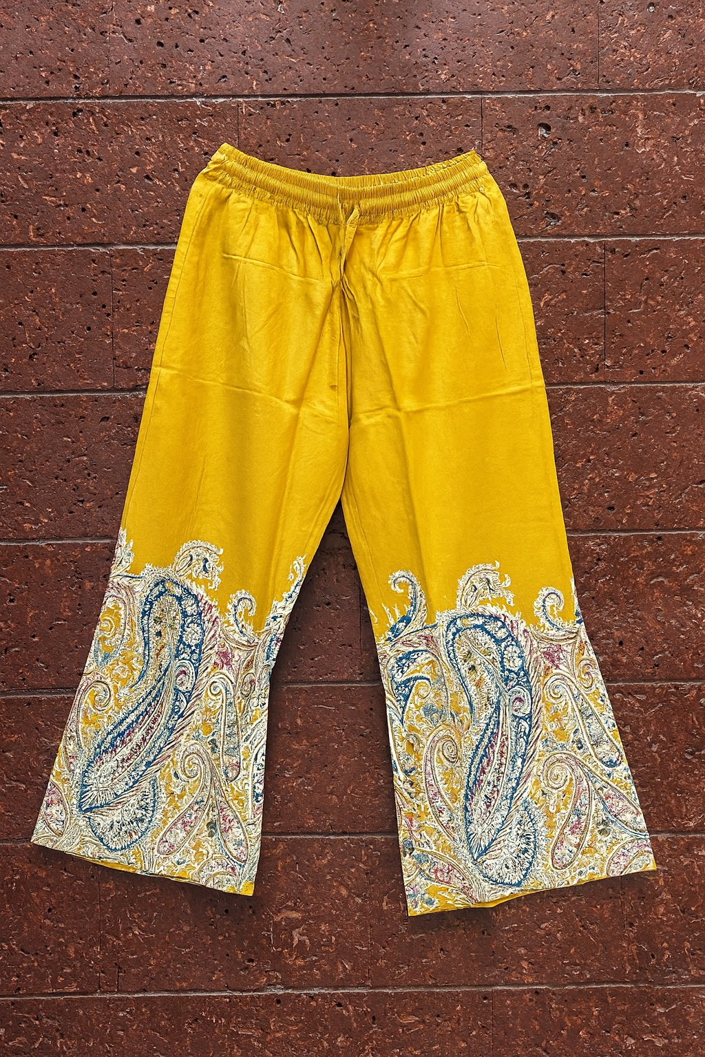 🌼 Sunshine Paisley Co-ord Set – Mustard Yellow Kurta & Palazzo Pants