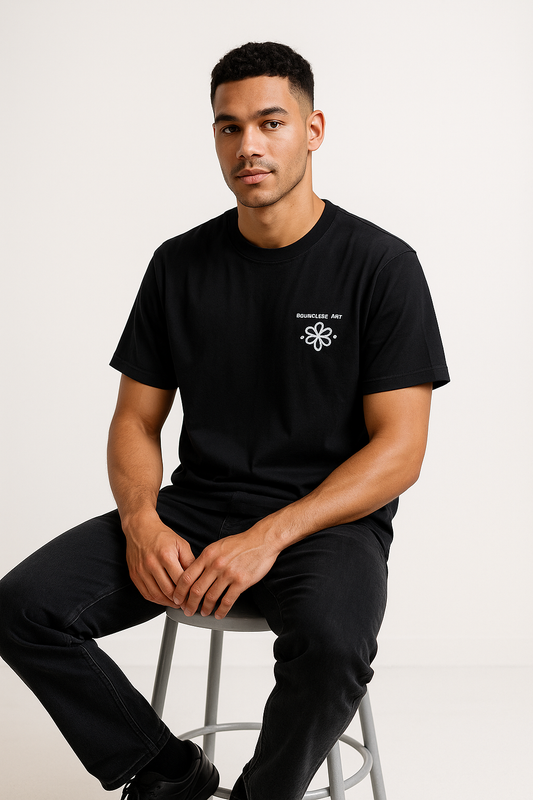 Boundless Art Classic Black Graphic T-Shirt – Minimal Streetwear Edition