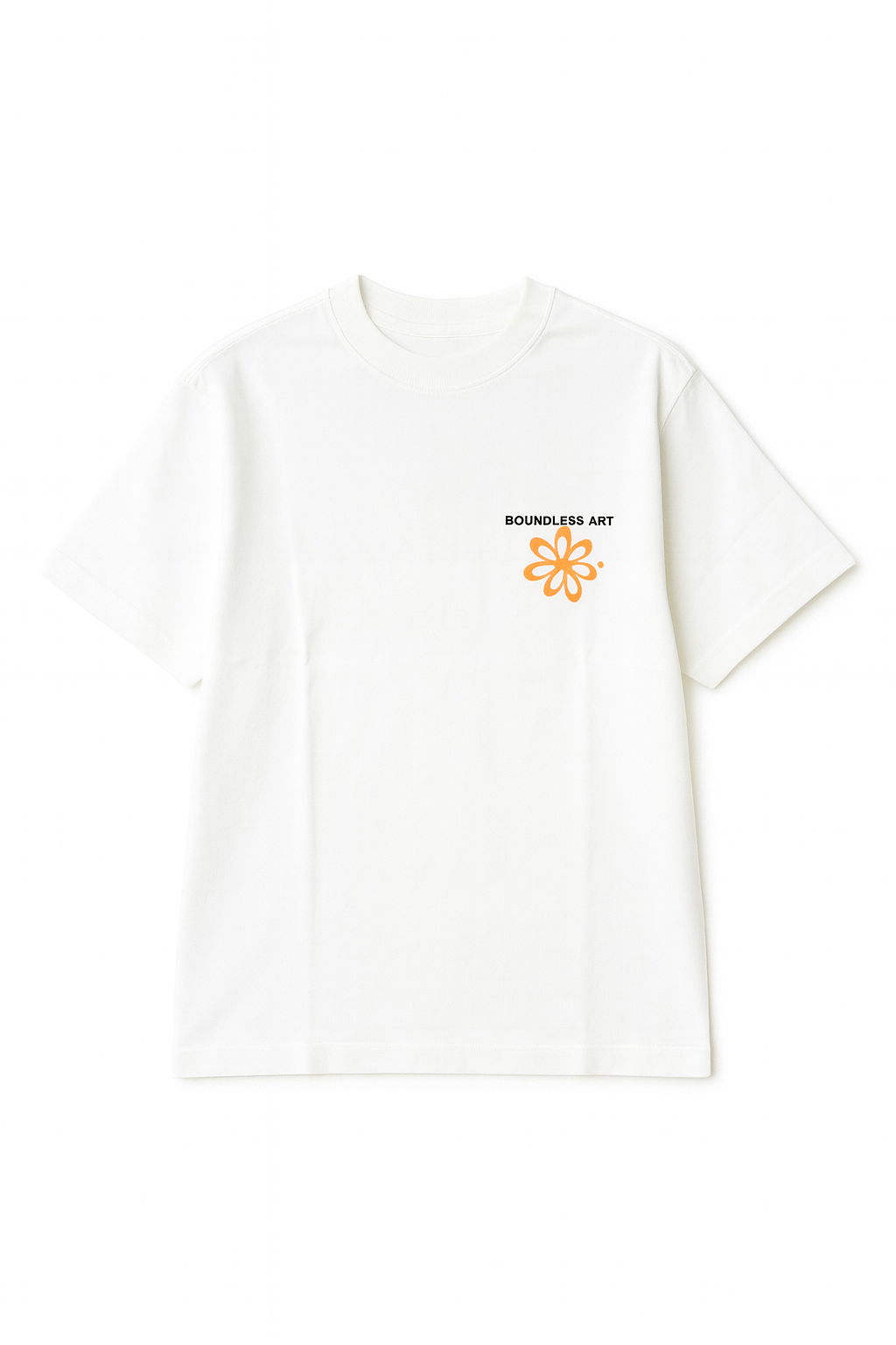 Boundless Art Oversized Graphic Tee – White Edition