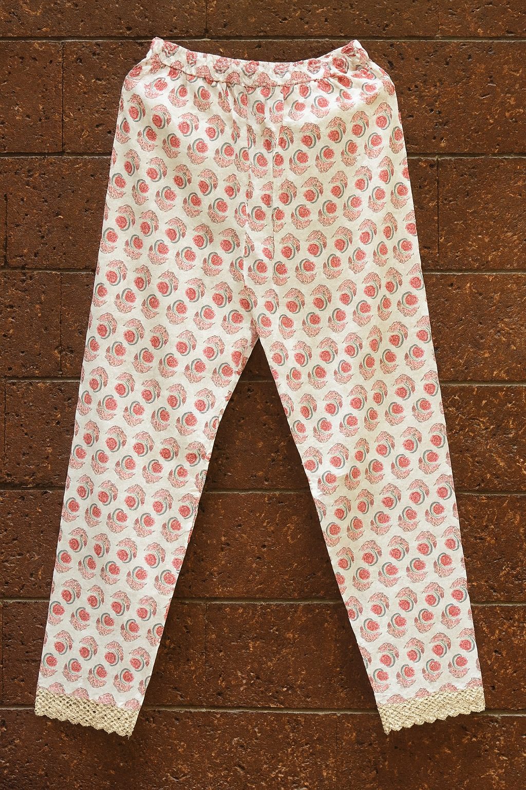 🌸 Blush Petal Handblock Cotton Kurta Set with Dupatta 🌸