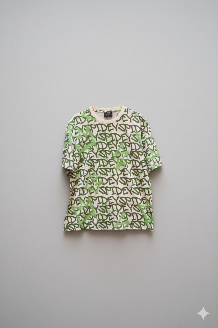 Men's Spidey Camo Knit Activewear Set – T-Shirt and Shorts